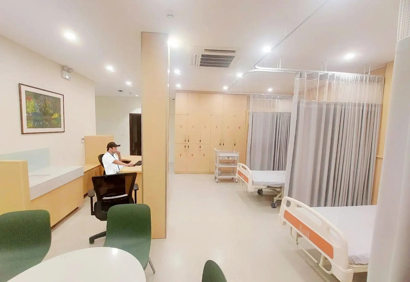 Không gian giường điều trị Daycare sau hoàn thiện