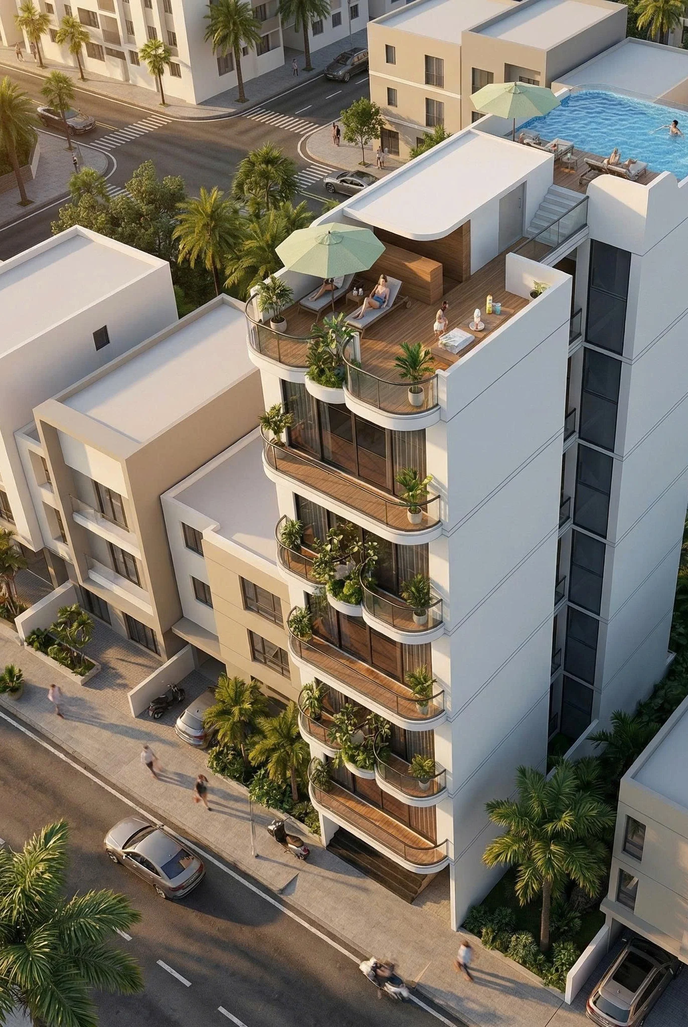 Mặt đứng Saphia Boutique Apartment