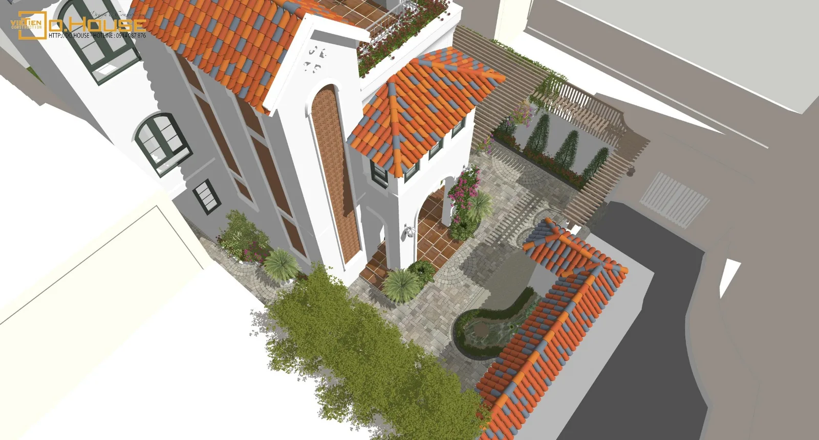 Spanish House — GIA LÂM — DESIGN DEVELOPMENT 02